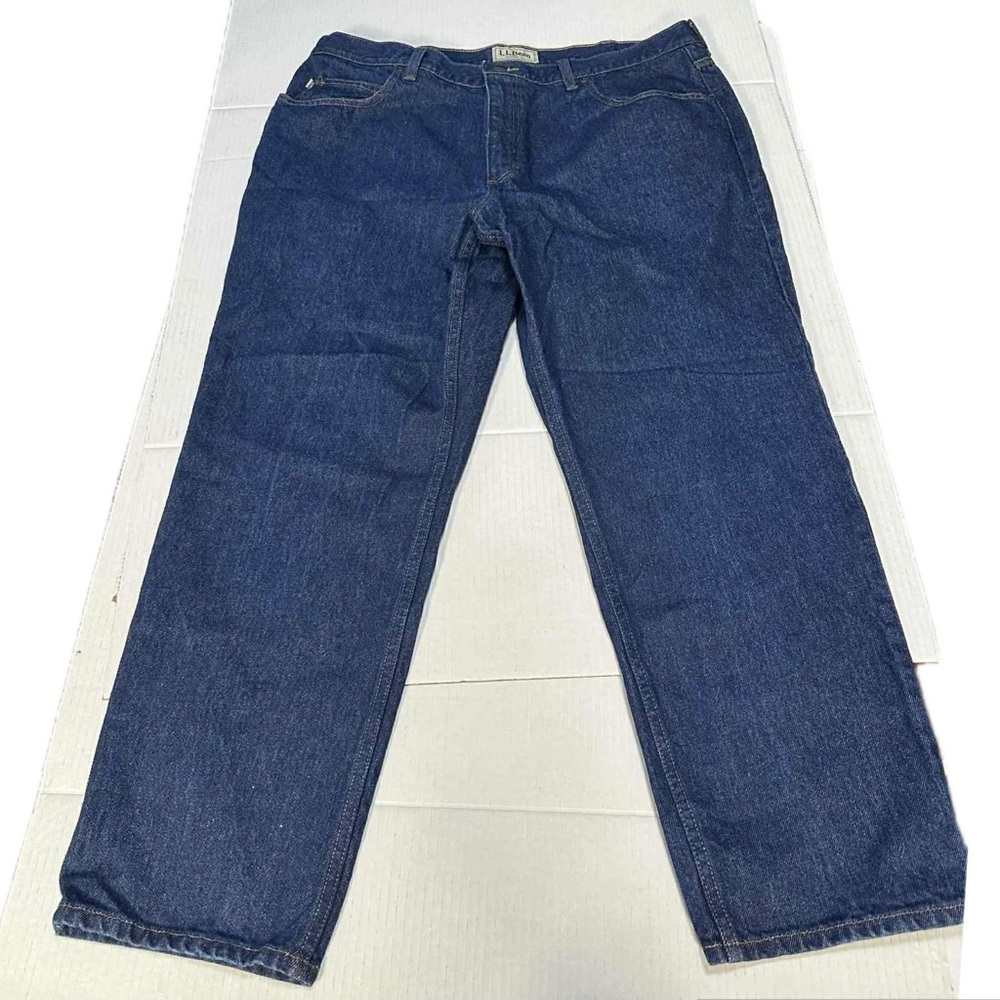 L.L. Bean Men's Straight Jeans - Dark Blue